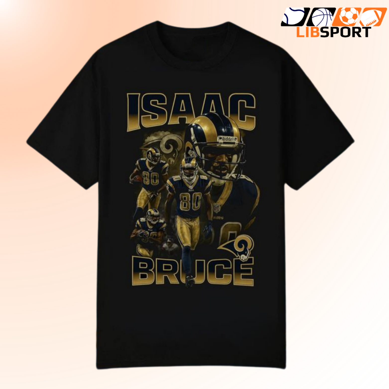 Isaac Bruce Shirt, Saint Louis Rams Tee, Bootleg Vintage T-Shirt